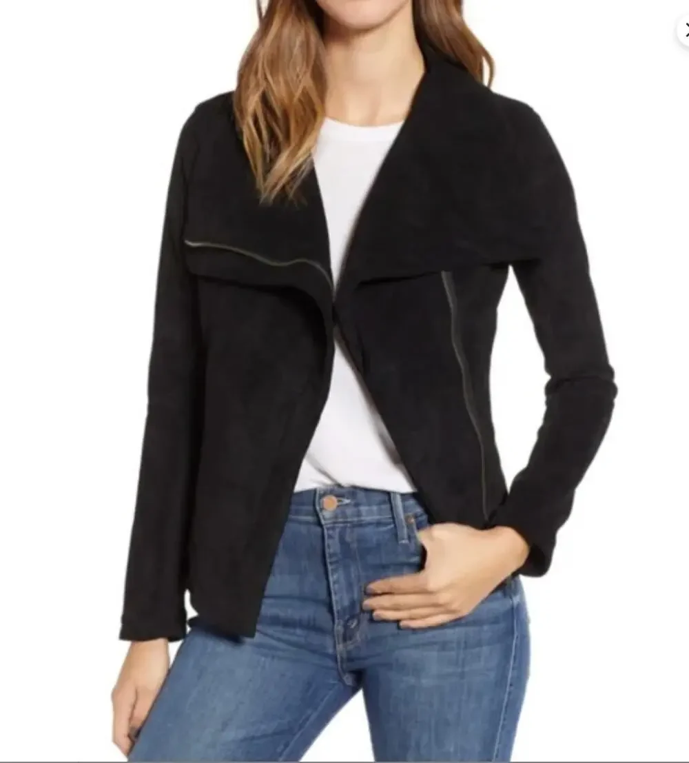 Blank NYC Legendary Faux Suede Jacket - Black - Medium